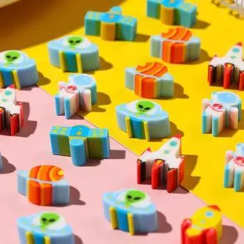 Рождественский креативный мультяшный ластик, мини-ластик, студенческий приз, набор канцелярских принадлежностей, протирается и не оставляет следов