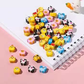 Рождественский креативный мультяшный ластик, мини-ластик, студенческий приз, набор канцелярских принадлежностей, протирается и не оставляет следов