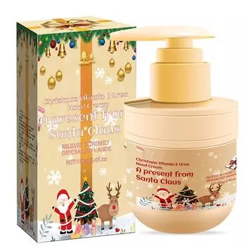 Рождественский крем для рук Длительное увлажнение Против высыхания Увлажнение Отбеливание Освежающий Зимний. One Size жёлтый