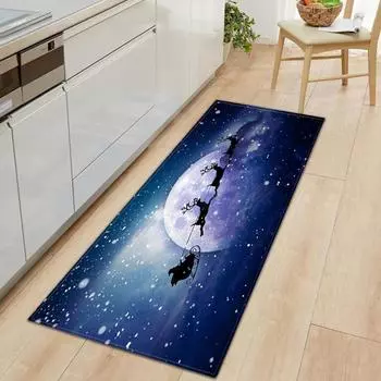 Рождественский кухонный диван ковер коврик для двери напольный коврик Рождественское украшение комнаты Christmas 4 40*60cm