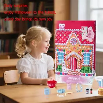 Рождественский кухонный набор Календарь обратного отсчета, Маленькие кухонные инструменты, Подходит для подарка детям, Рождественские милые вещицы One Size