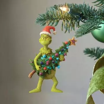 Рождественский кулон, изысканный милый мультяшный дизайн, подвесное украшение для праздничного украшения дома, рождественская елка B