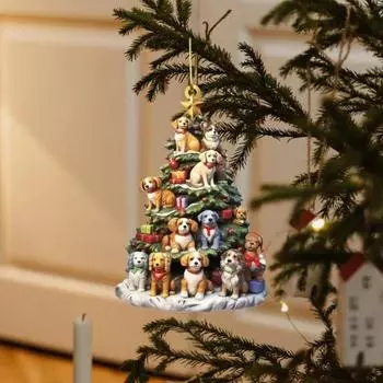 Рождественский кулон, подвесное украшение с шнурком, легко повесить, рождественский подвесной орнамент, новогоднее украшение A