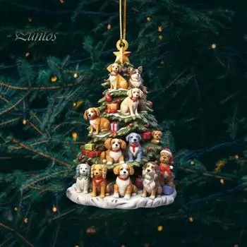 Рождественский кулон, подвесное украшение с шнурком, легко повесить, рождественский подвесной орнамент, новогоднее украшение A