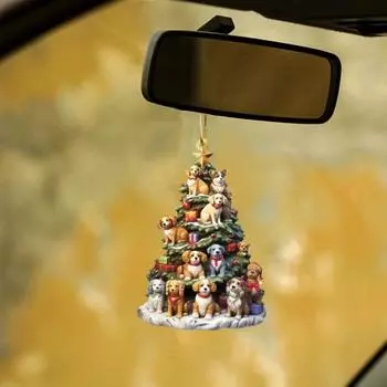 Рождественский кулон, подвесное украшение с шнурком, легко повесить, рождественский подвесной орнамент, новогоднее украшение A