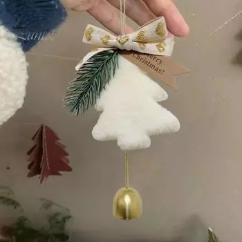 Рождественский кулон, праздничный рождественский колокольчик, кулон, изысканный подвесной колокольчик, украшение для дома, праздничное украшение красный