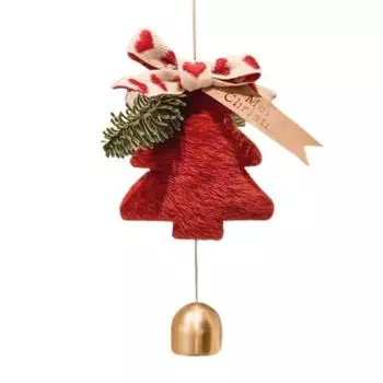 Рождественский кулон, праздничный рождественский колокольчик, кулон, изысканный подвесной колокольчик, украшение для дома, праздничное украшение коричневый