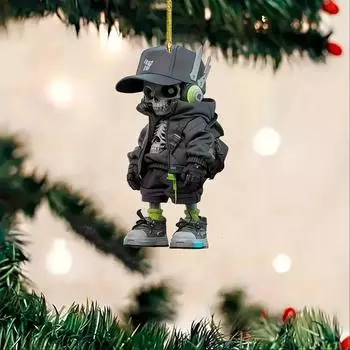 Рождественский кулон с изображением пожарного, креативный пожарный периферийный автомобильный кулон, декоративные аксессуары для автомобиля, декор для интерьера, украшения