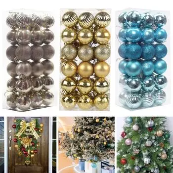 Рождественский кулон, стильный гальванический долговечный рождественский шар, подвесные украшения для рождественской елки, безделушки, рождественские шары для вечеринки 4cm