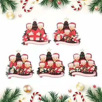 Рождественский кулон своими руками персональные семейные рождественские украшения для дома Навидад рождественская елка подвесное украшение Новый год C