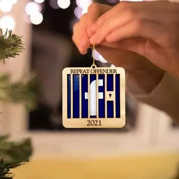 Рождественский кулон-тюрьма-зимняя рождественская елка, семейный подвесной кулон для улицы и дома, подарок