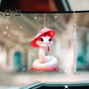 Рождественский кулон, украшение в мультяшном стиле, подвесной аксессуар, устойчивый к выцветанию, подвеска в виде рождественской елки со шнурком, универсальное украшение зелёный