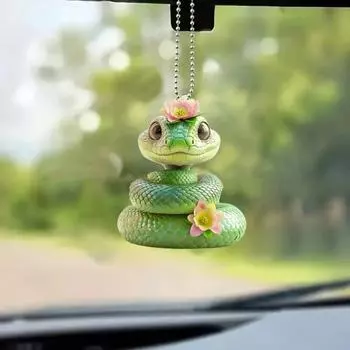 Рождественский кулон, украшение в мультяшном стиле, подвесной аксессуар, устойчивый к выцветанию, подвеска в виде рождественской елки со шнурком, универсальное украшение