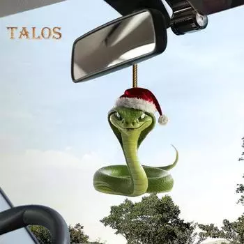 Рождественский кулон, украшение в мультяшном стиле, подвесной аксессуар, устойчивый к выцветанию, подвеска в виде рождественской елки со шнурком, универсальное украшение зелёный