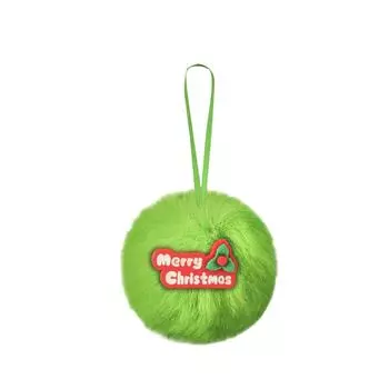 Рождественский кулон в виде катящегося шара: Флуоресцентно-зеленые искусственные шарики One Size