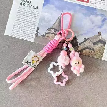 Рождественский Лабубу Каваий Частицы Брелок Сумка Шарм для Мобильного Телефона Брелок Рождественский Подарок