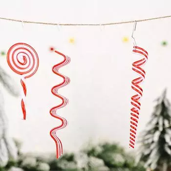 Рождественский леденец-подвеска Рождественское украшение Детский подарок Праздничные принадлежности Рождественский подарок Подвески Рождественская елка-конфета Подвеска