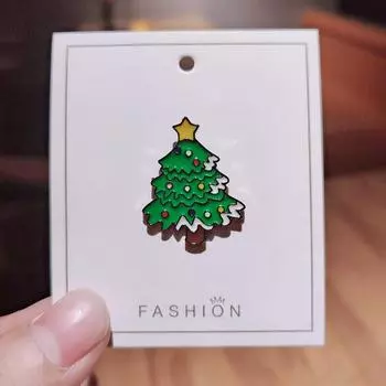 Рождественский Лось Санта-Клаус Xms Елка Снеговик Для Пальто Рубашки Сумки Сплав Подарочные Ювелирные Изделия