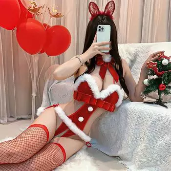 Рождественский лось Сексуальный Внутри Сексуальный Бесплатно Маленькая Грудь Соблазн Промежность Униформа Позор SM Секс Страсть Осень Зима Одежда average size