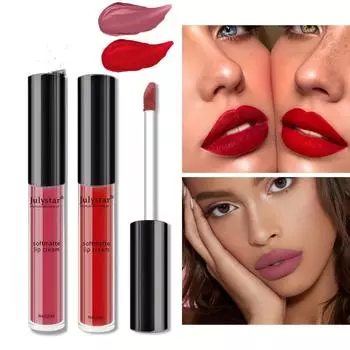 Рождественский макияж не выцветает, антипригарный, матовый, блеск для губ, трансграничная европейская и американская помада для губ и щек, блеск для губ двойного назначения