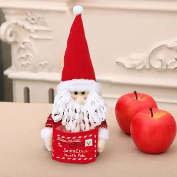 Рождественский мешок для сладостей, плюшевая кукла Санта-Клауса, снеговик с маленьким мешочком, многоцелевой рождественский Santa Claus