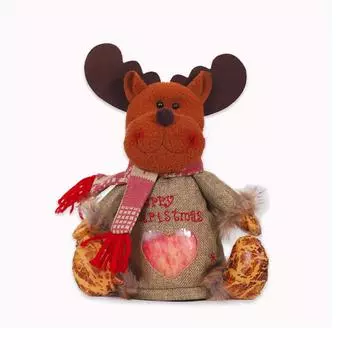 Рождественский мешок конфет Подарочные пакеты Дизайнерские тканевые сумки на шнурке Рождественский подарочный пакет