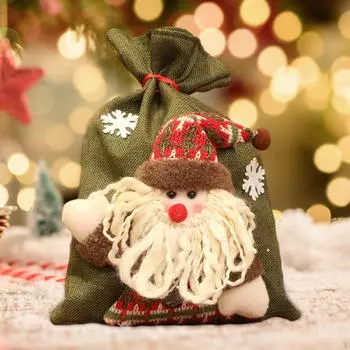 Рождественский мешок, мешок для конфет, подарочный мешок, рождественские украшения на день рождения, праздник, Santa Claus