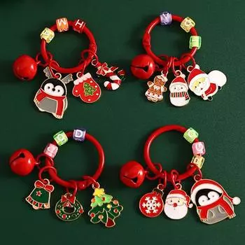 Рождественский мультяшный брелок креативный Санта-Клаус снеговик кулон сумка автомобильный брелок аксессуары детский подарок рождественский декор A1