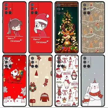 Рождественский мультяшный чехол для Samsung Galaxy A52 A12 A51 A32 A21s A71 A32 5G A12 A22 A53 A31 A13 A72 A02s A41 A03 A04 Чехол для телефона Samsung A52 4G(5G)
