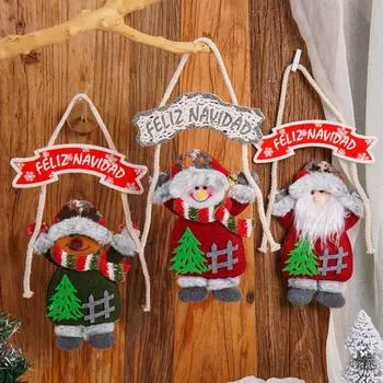 Рождественский мультяшный кулон с фигуркой, рождественское украшение