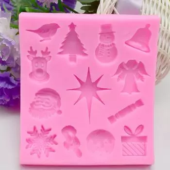 Рождественский мусс, шоколадный торт, жидкая силиконовая форма, силиконовая форма для помадки розовый