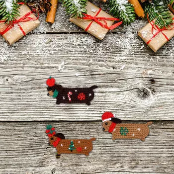 Рождественский набор для вязания крючком Декоративная шпилька для волос для взрослых и детей Подарки на вечеринку
