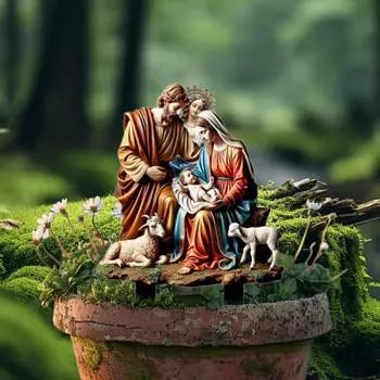 Рождественский набор «Святое семейство», знак для рождественского двора, рождественский кол, акриловая табличка для сада «Рождение Иисуса»