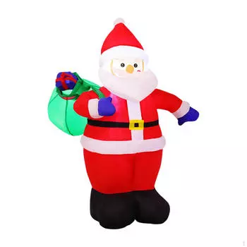 Рождественский надувной декоративный орнамент забавная фигурка с огнями рождественский декор Santa with Candy