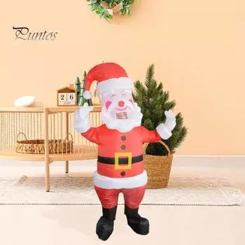 Рождественский надувной костюм для взрослых, надувной костюм Санта-Клауса с нагнетателем, ролевая игра, рождественский реквизит для мужчин и женщин A