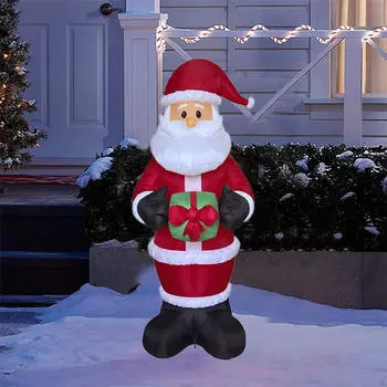 Рождественский надувной Санта-Клаус, украшение, гигантский водонепроницаемый рождественский декор для 1.8m