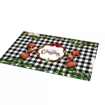 Рождественский напольный коврик, ковер для входа в гостиную, устойчивый к пятнам коврик для журнального столика, декоративный коврик с принтом, коврик для входной двери 40*60cm