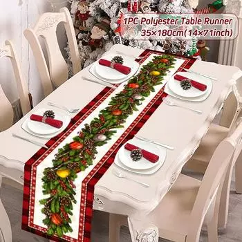 Рождественский настольный флаг в скандинавском стиле, праздничное украшение, настольный флаг, наружная вечеринка, обеденный стол, изоляция, рождественская дорожка для стола 35*180