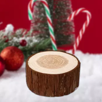 Рождественский настольный орнамент Микропейзаж Деревянные поделки Украшение для стола в центре