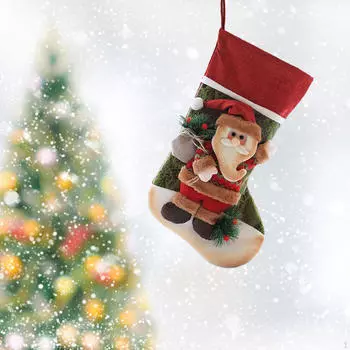 Рождественский носок, украшение для камина, рождественский носок, подвесное украшение для камина Santa Claus