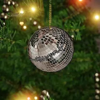 Рождественский орнамент Яркий цвет Изысканное качество изготовления с подвесной веревкой Модный акриловый кулон