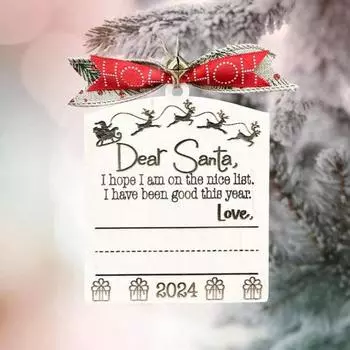 Рождественский орнамент, забавная рождественская елка, деревянная подвеска, почерк, подвесное украшение для самостоятельного праздничного декора дома на елку A