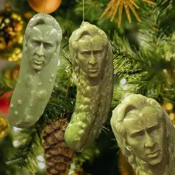 Рождественский орнамент, забавный рождественский зеленый подвесной орнамент, украшение рождественской елки для рождественского традиционного декора, чулки для вечеринок One Size