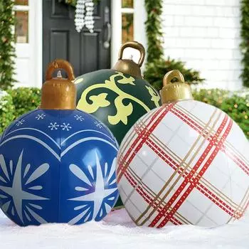 Рождественский открытый игрушечный шар, принты, воздушные шары, украшения, праздничные забавные надувные игрушки