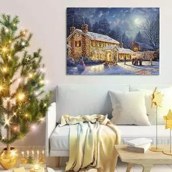 Рождественский пазл 1000 деталей, рождественские пазлы, рождественские подарки для детей, подарки на день рождения белый