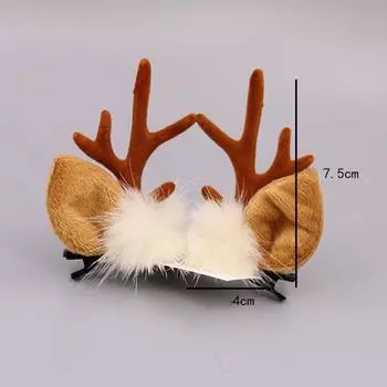 Рождественский питомец, ребенок, девочка, заколка для волос, милые рога, собака, кошка, аксессуары для волос для собак, йорк-терьер, ши-тцу, головной убор, Mascotas Supplies