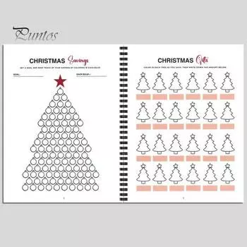 Рождественский планировщик, блокнот для легкого письма, блокнот для праздничных дел, рождественский органайзер, праздничный трекер задач красный