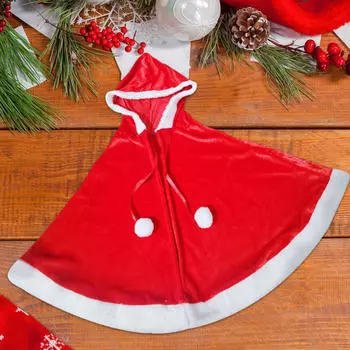 Рождественский плащ, накидка Санта-Клауса, мантия для реквизита, тематическая вечеринка, наряд