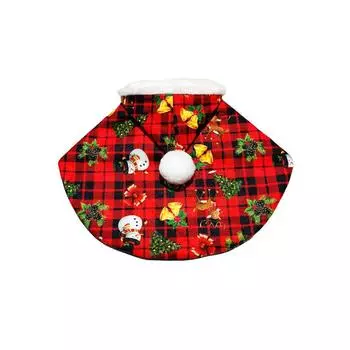 Рождественский плащ, пальто, аксессуары для домашних животных, плащ для домашних животных, комплект шляп, рождественский плащ для кошек, шарф для собак, праздничная одежда, одежда для щенков, пальто для собак S