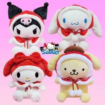 Рождественский плащ с персонажами Sanrio, плюшевые популярные корейские игрушки My Melody